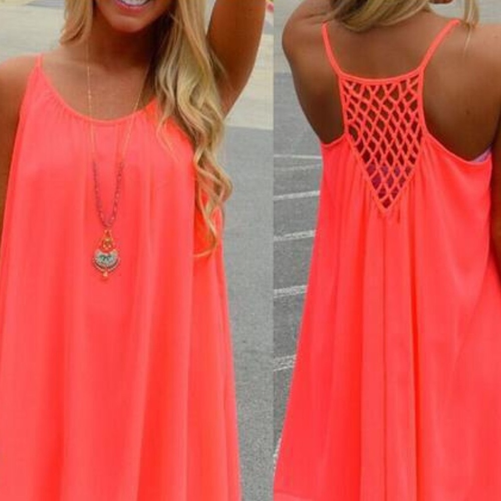 Pastel Sexy Sleeveless Beach Party Dress - Picture 4 of 4